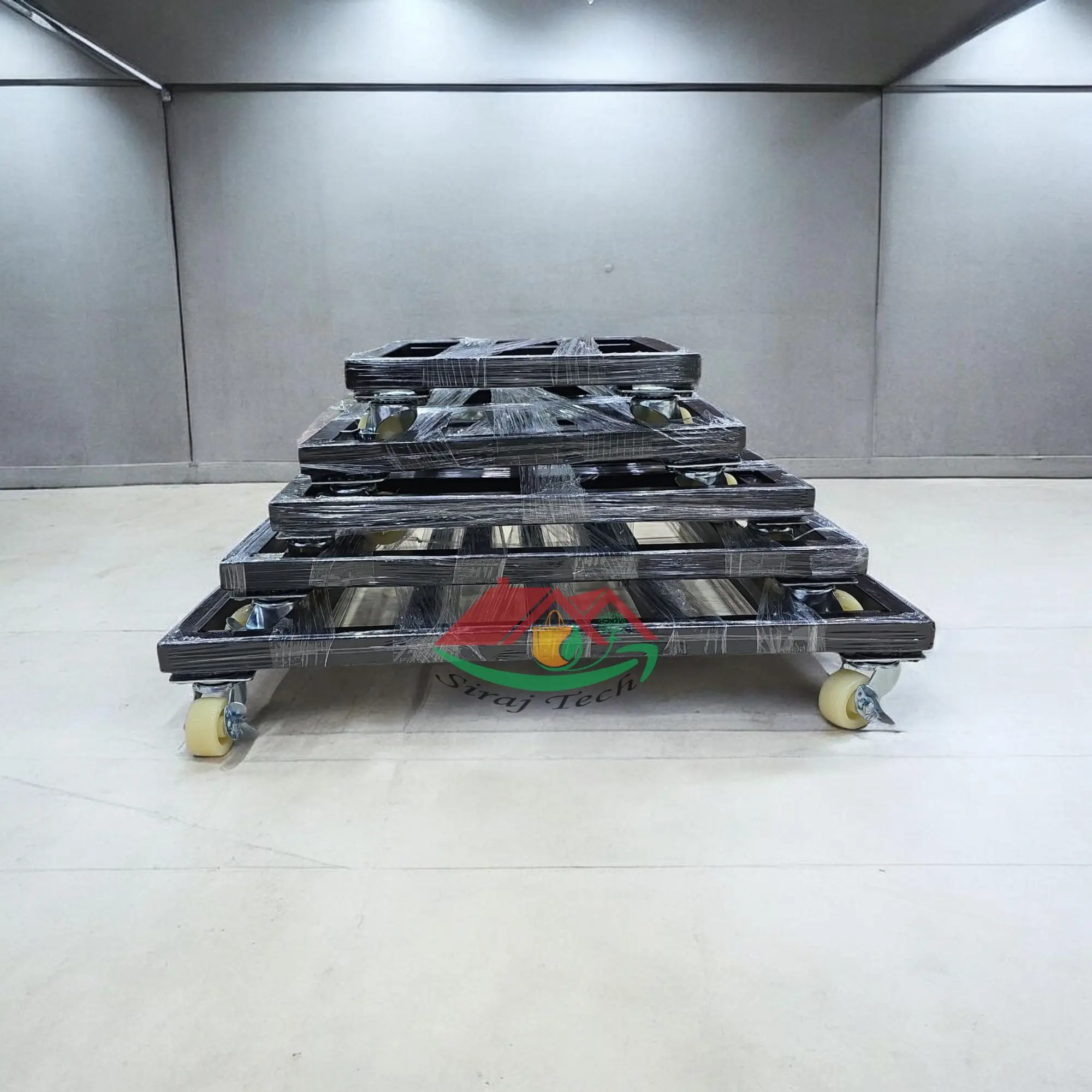 Plant Stand with Wheels | Heavy Duty MS Plant Trolley for Grow Bags & Pots