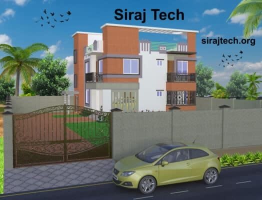 Two storey house design - ২ তলা বাড়ির ডিজাইন ও নকশা