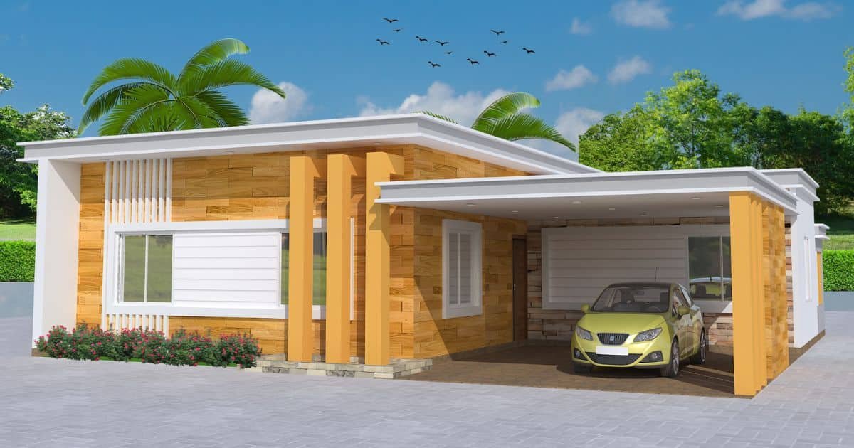 3 bedroom house plan - মালামালের হিসাব সহ একতলা বাড়ির ডিজাইন