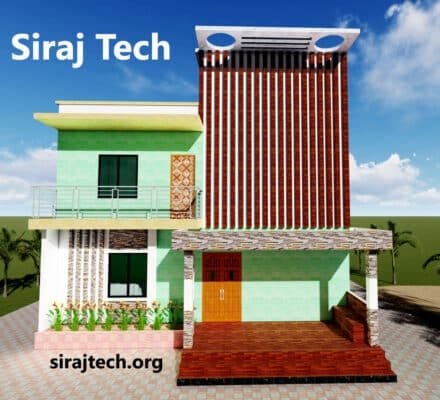 দুই তলা ঘরের নকশা ও খরচ