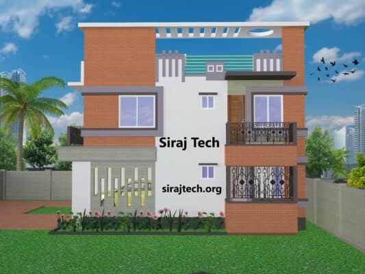 সুন্দর ডুপ্লেক্স বাড়ির ডিজাইন ও নকশা