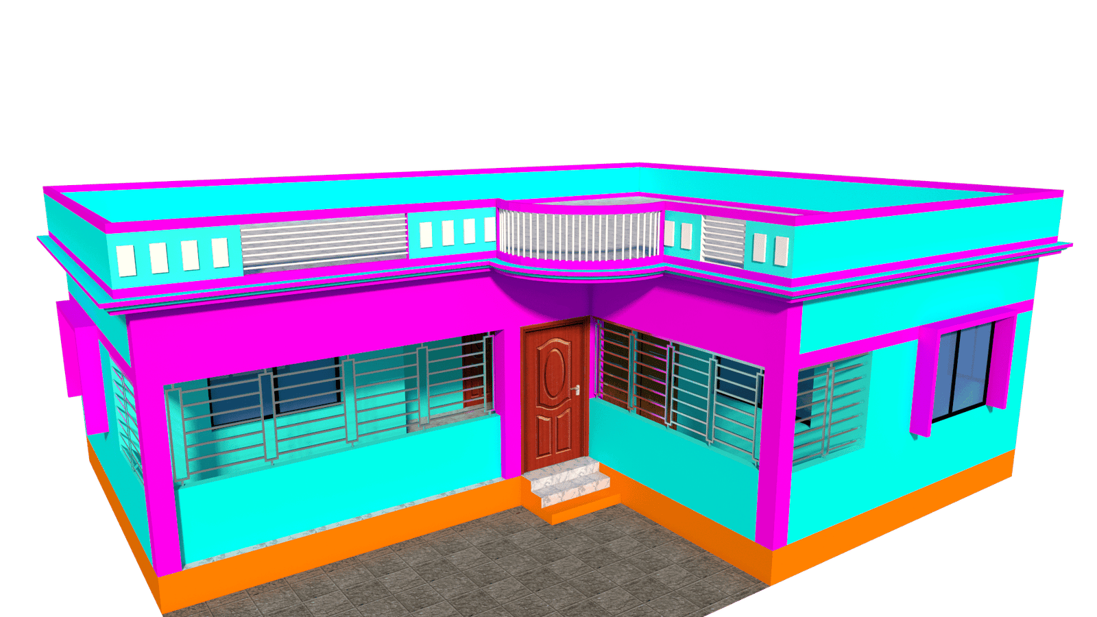 L Size House Design For Bangladesh | এল শেপ ছাদের বাড়ির ডিজাইন 2