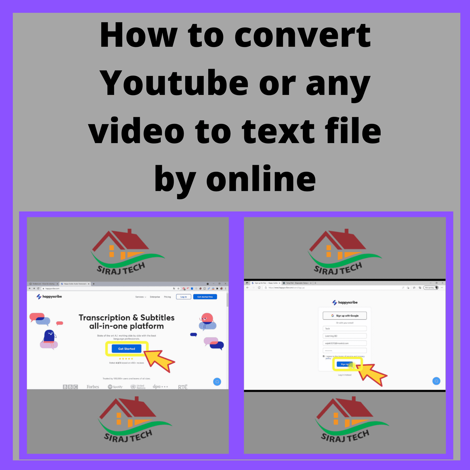 How to convert Youtube or any video to text file online