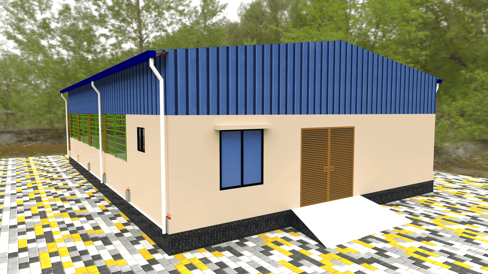 Small Cow Shed Plan – গরুর ঘর বা গরুর খামারের নকশা 6