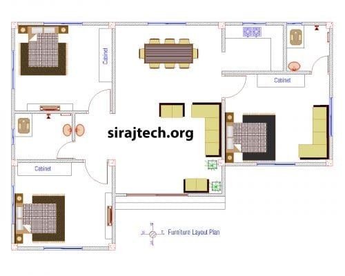 3 Bedroom House design