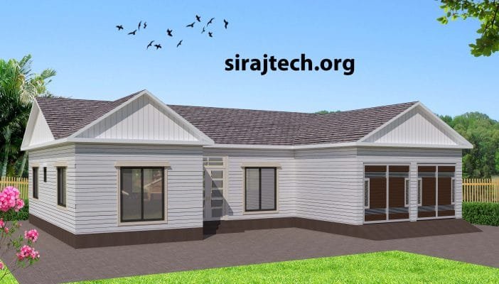 3 bedroom u shaped house plans