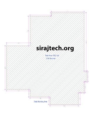 3 bedroom with attached bathroom house plan
