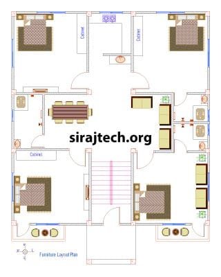 4 bedroom barir noksha