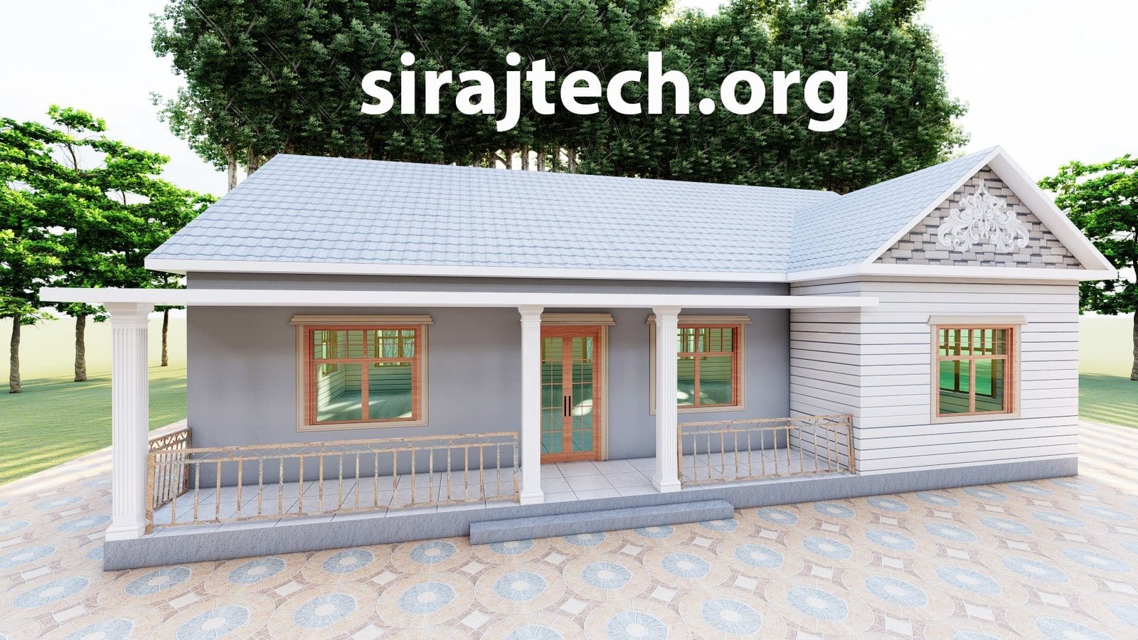 4 bedroom house plans in Bangladesh | চার রুমের বাড়ির ডিজাইন