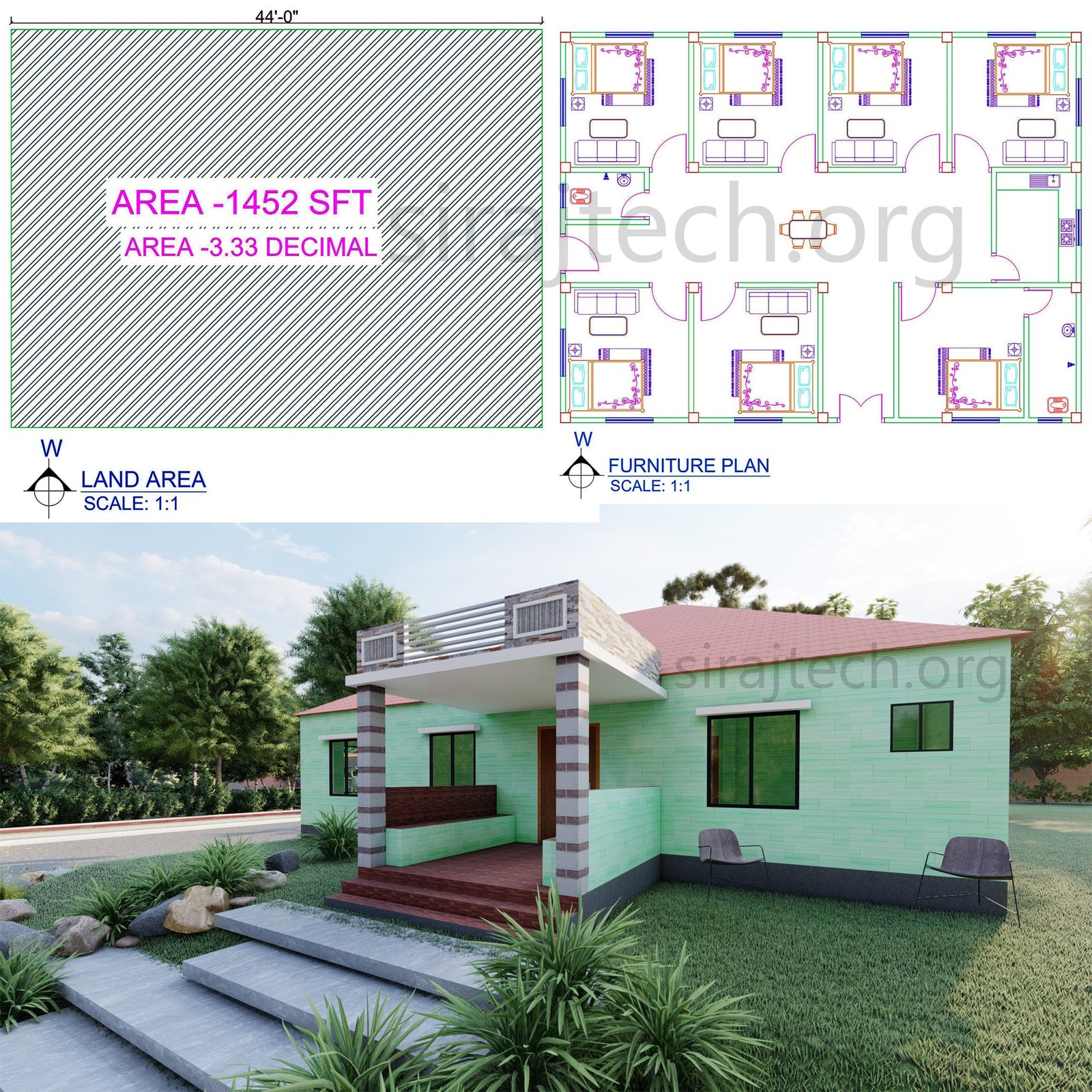 Modern 7 Bedroom House Plans - দেশি বাড়ির ডিজাইন 2