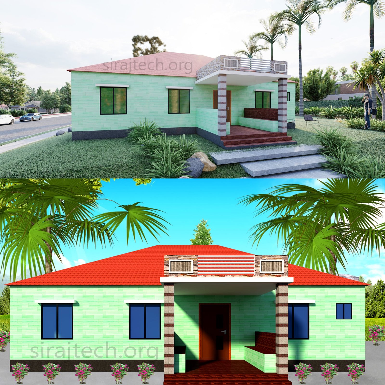 Modern 7 Bedroom House Plans - দেশি বাড়ির ডিজাইন 3