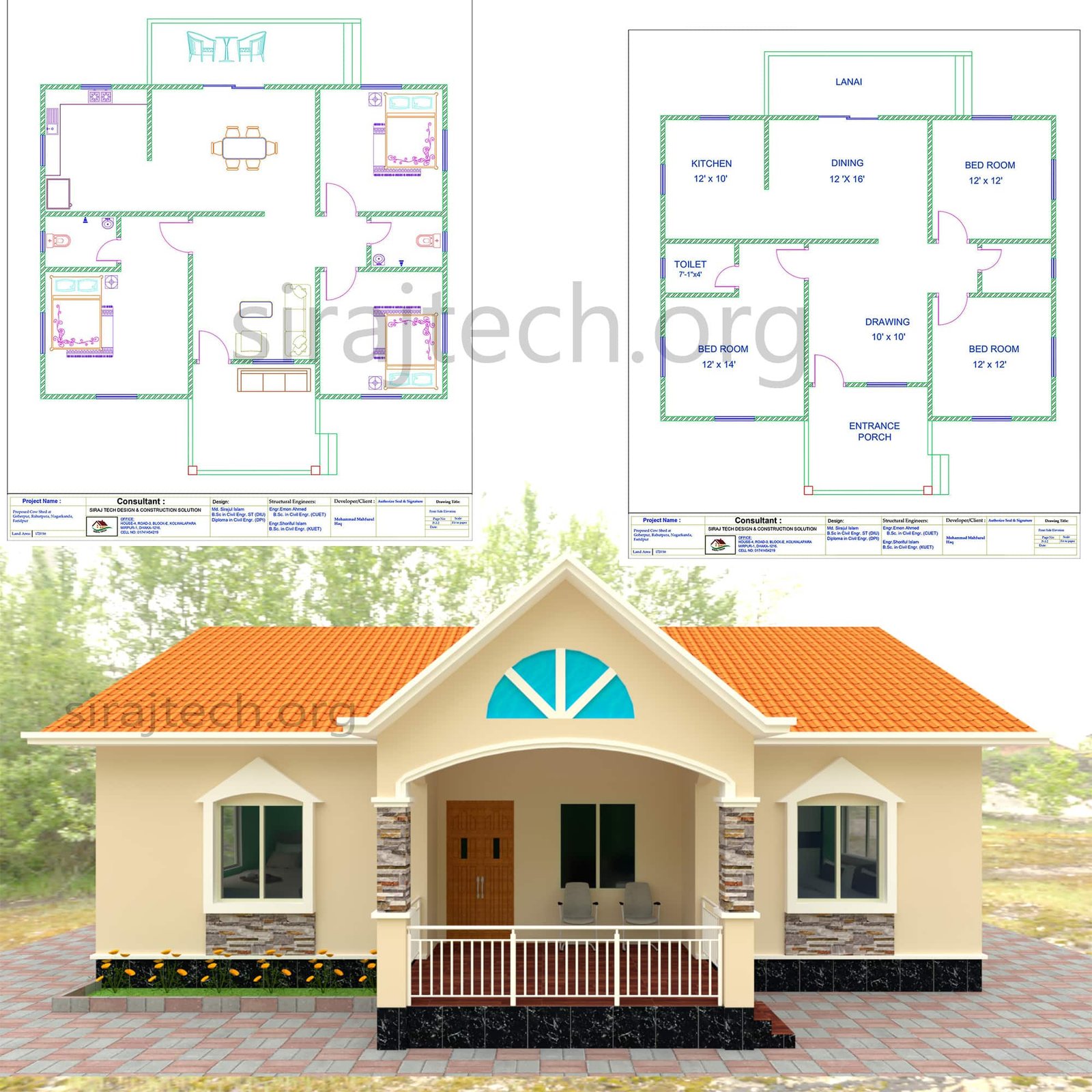 Modern cottage house Design - একটি আদর্শ বাড়ির নকশা