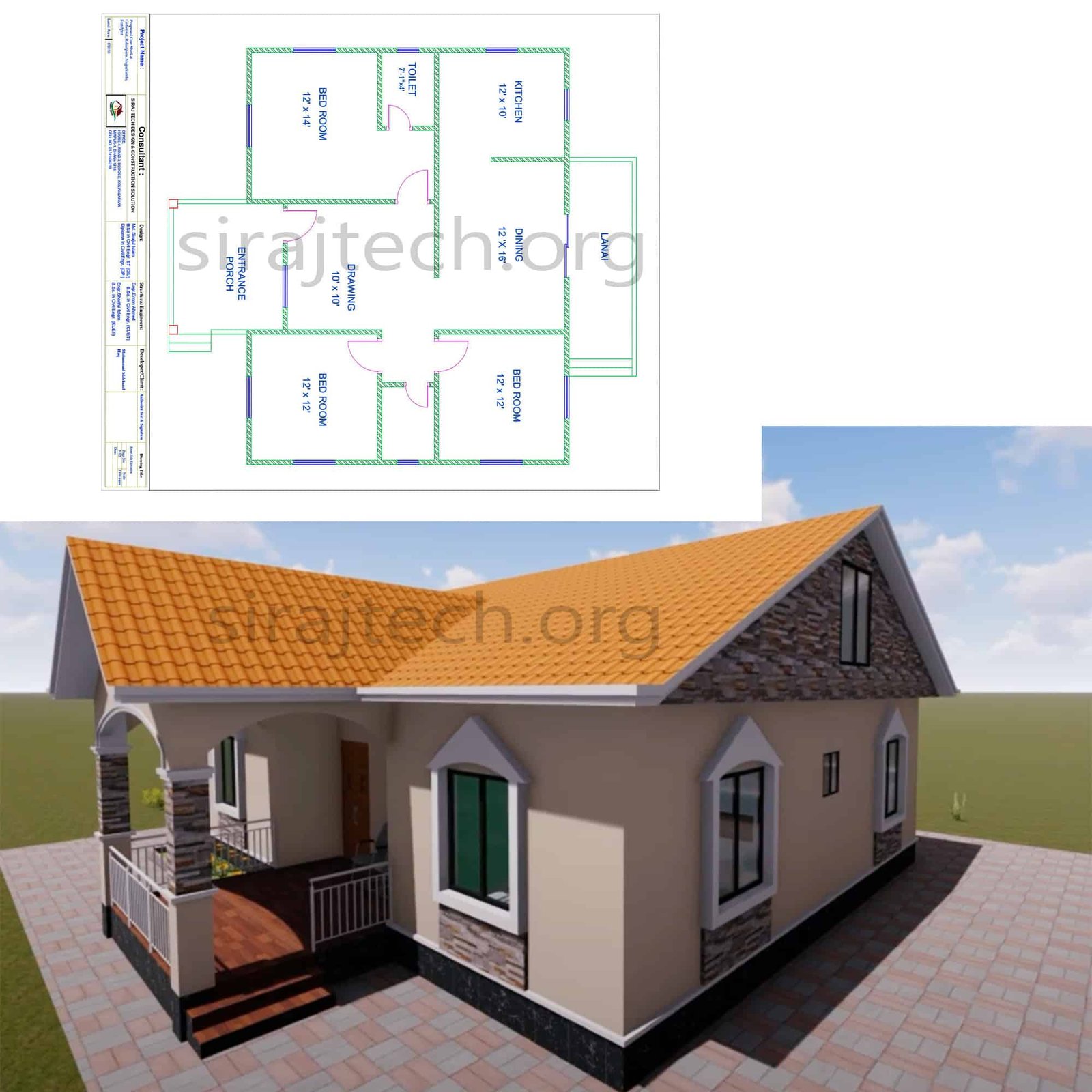 Modern cottage house Design - একটি আদর্শ বাড়ির নকশা 4