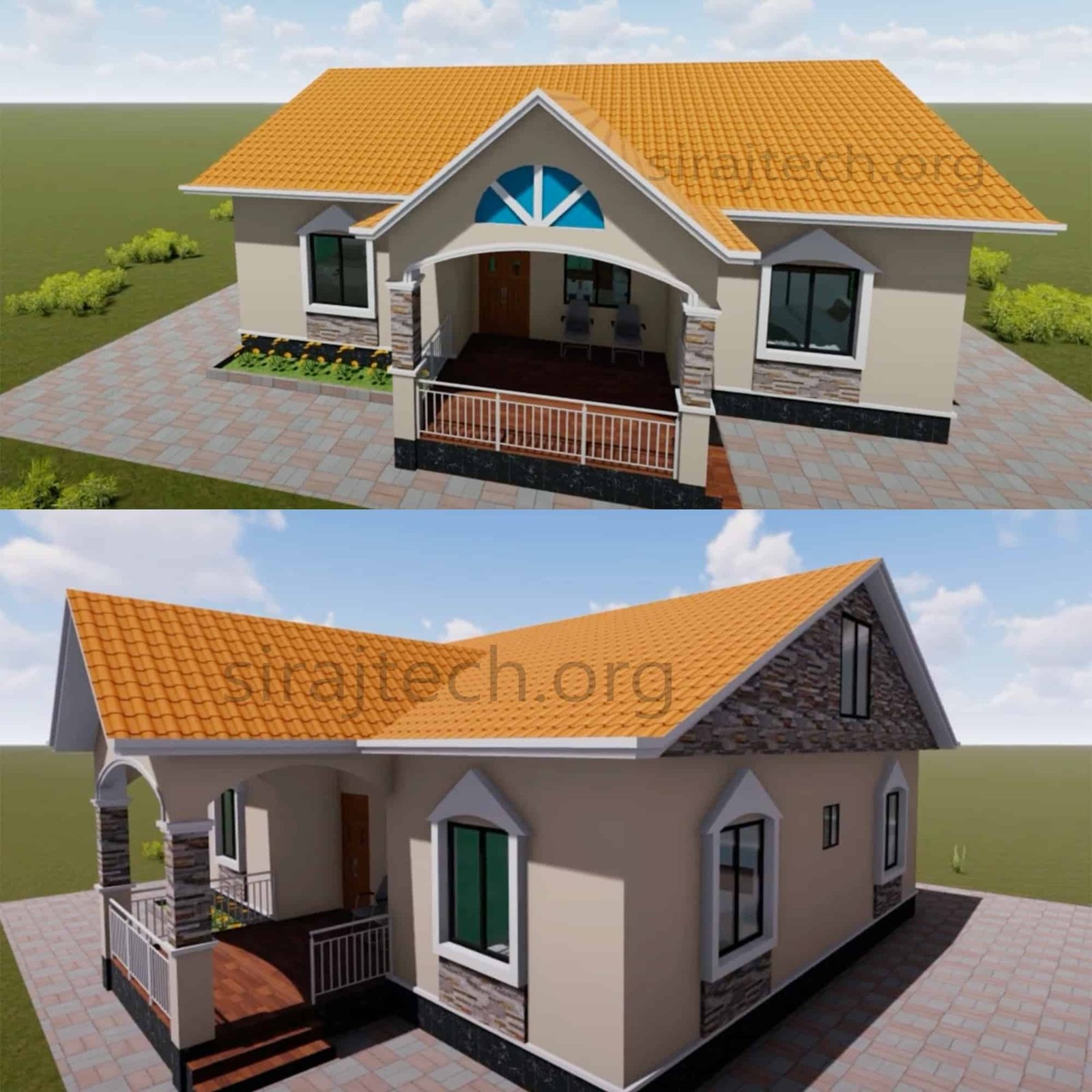 Modern cottage house Design - একটি আদর্শ বাড়ির নকশা 3