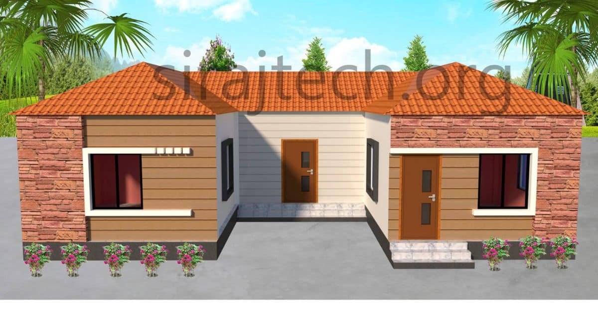 u shaped house design