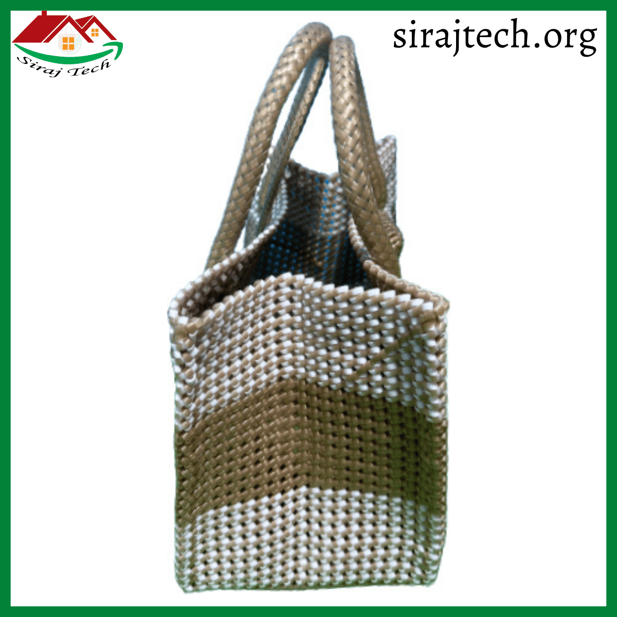 Handmade Plastic Hand Bag | সম্পূর্ণ হাতে তৈরি প্লাস্টিক হ্যান্ড ব্যাগ 5
