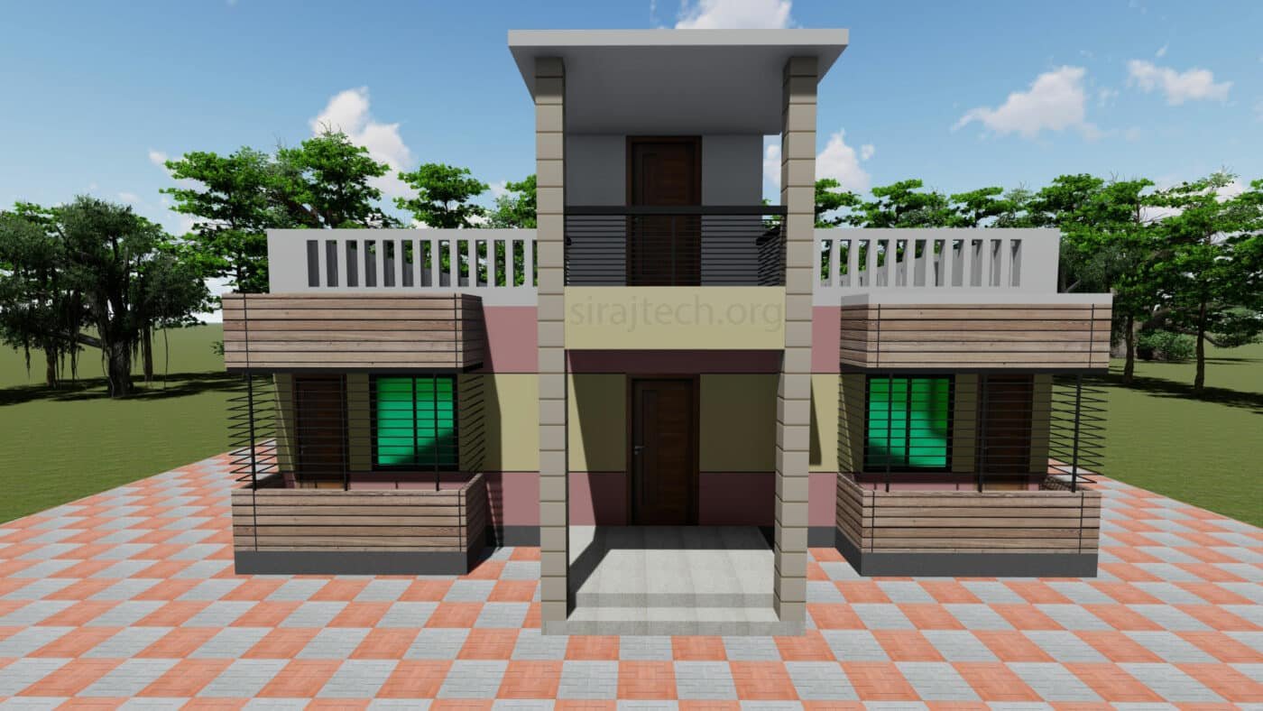 Modern 4 bedroom House Plans