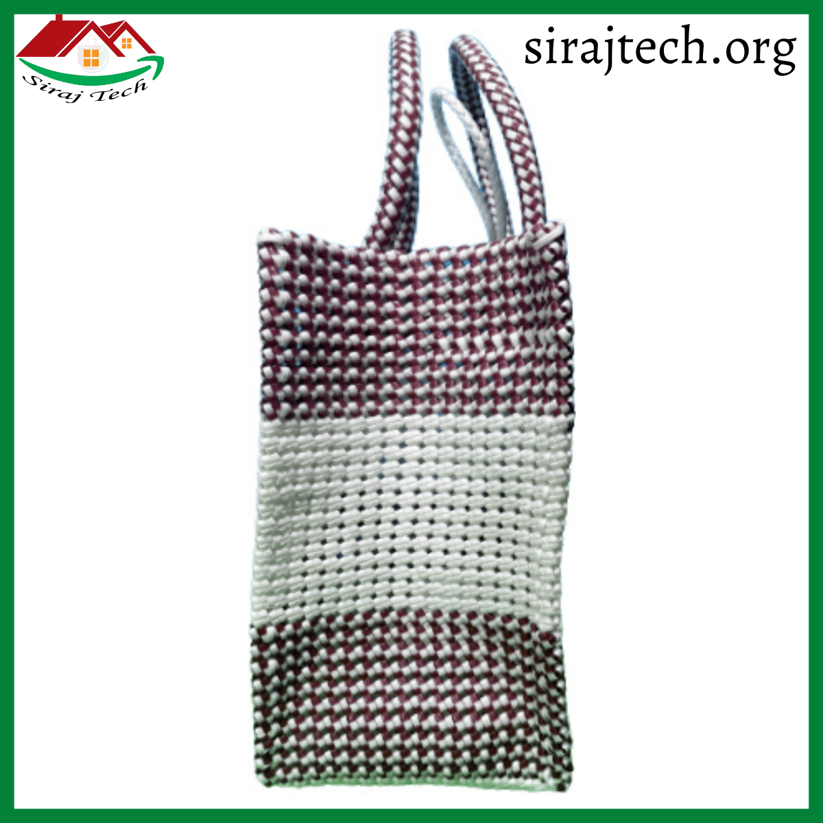 Handmade Plastic Hand Bag | সম্পূর্ণ হাতে তৈরি প্লাস্টিক হ্যান্ড ব্যাগ 7
