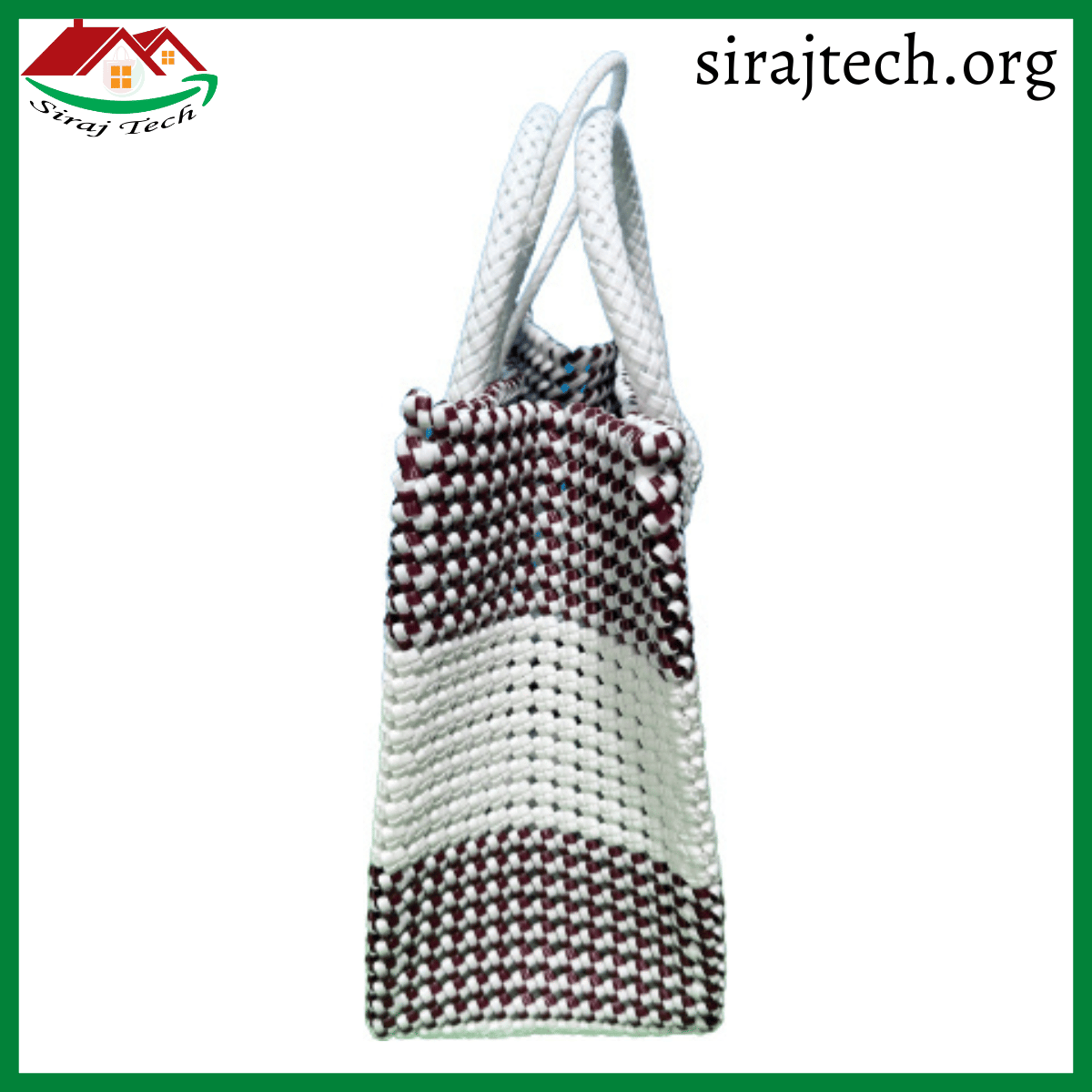Handmade Plastic Hand Bag | সম্পূর্ণ হাতে তৈরি প্লাস্টিক হ্যান্ড ব্যাগ 3