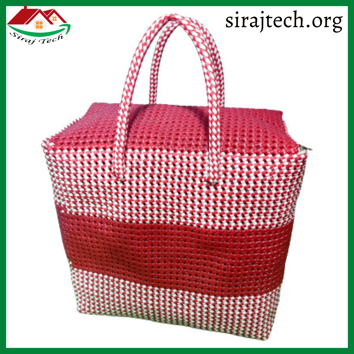 Handmade Plastic Hand Bag | সম্পূর্ণ হাতে তৈরি প্লাস্টিক হ্যান্ড ব্যাগ 12