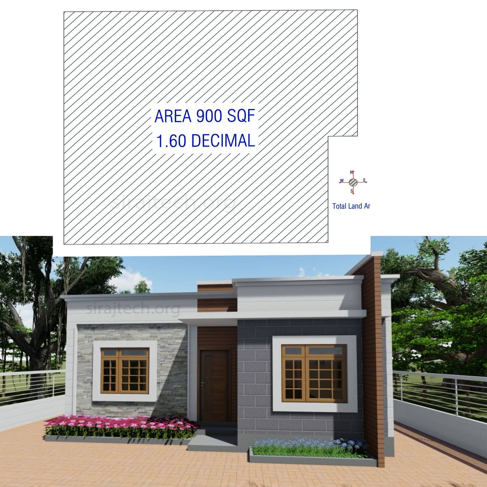 3 room home design in village | অল্প জায়গায় একতলা বাড়ি 3