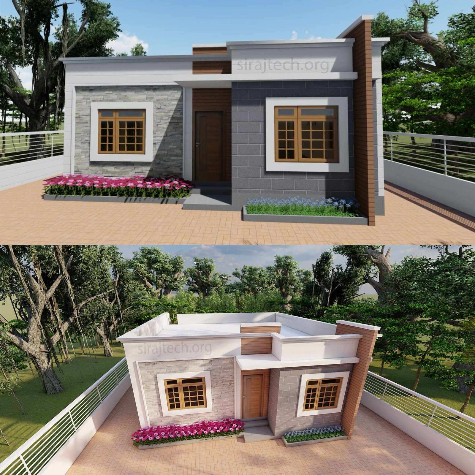 3 room home design in village | অল্প জায়গায় একতলা বাড়ি 5