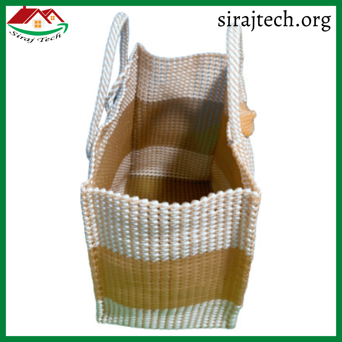 Handmade Plastic Hand Bag | সম্পূর্ণ হাতে তৈরি প্লাস্টিক হ্যান্ড ব্যাগ 9