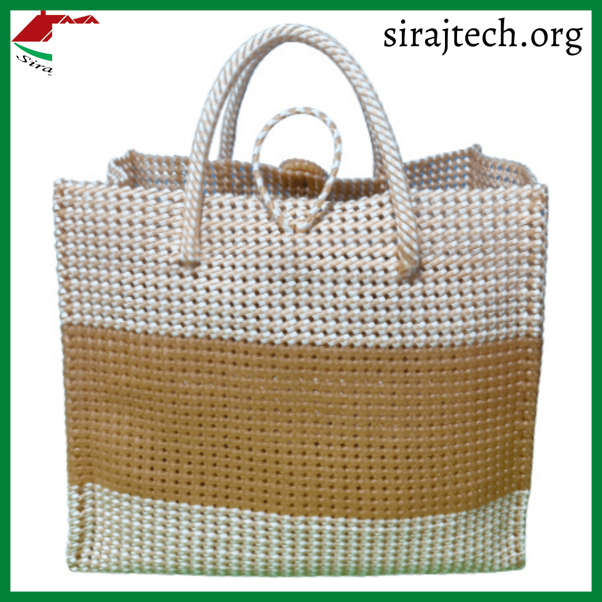 Handmade Plastic Hand Bag | সম্পূর্ণ হাতে তৈরি প্লাস্টিক হ্যান্ড ব্যাগ 8