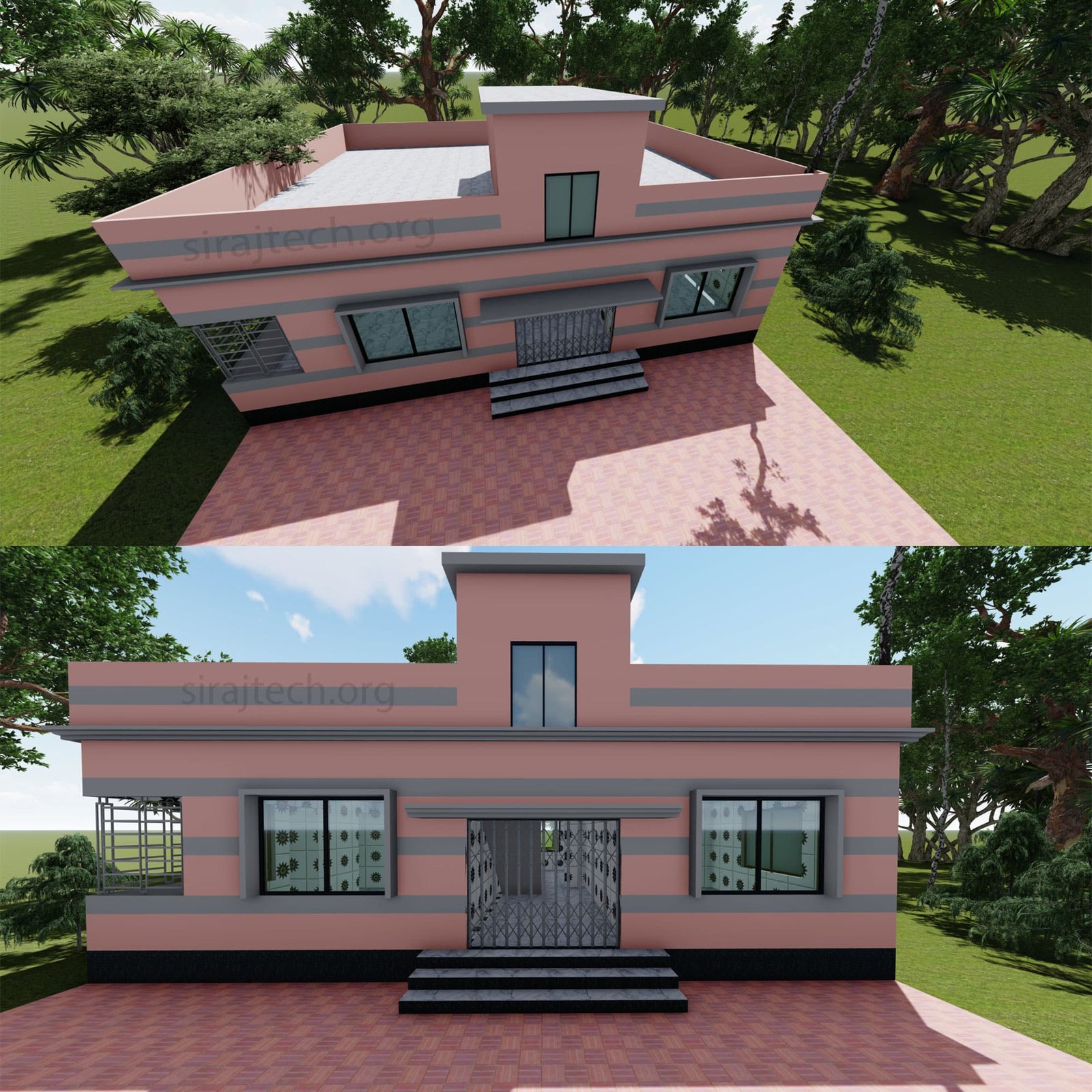 3 bhk house design - বাড়ির পরিকল্পনা ও খরচ 5