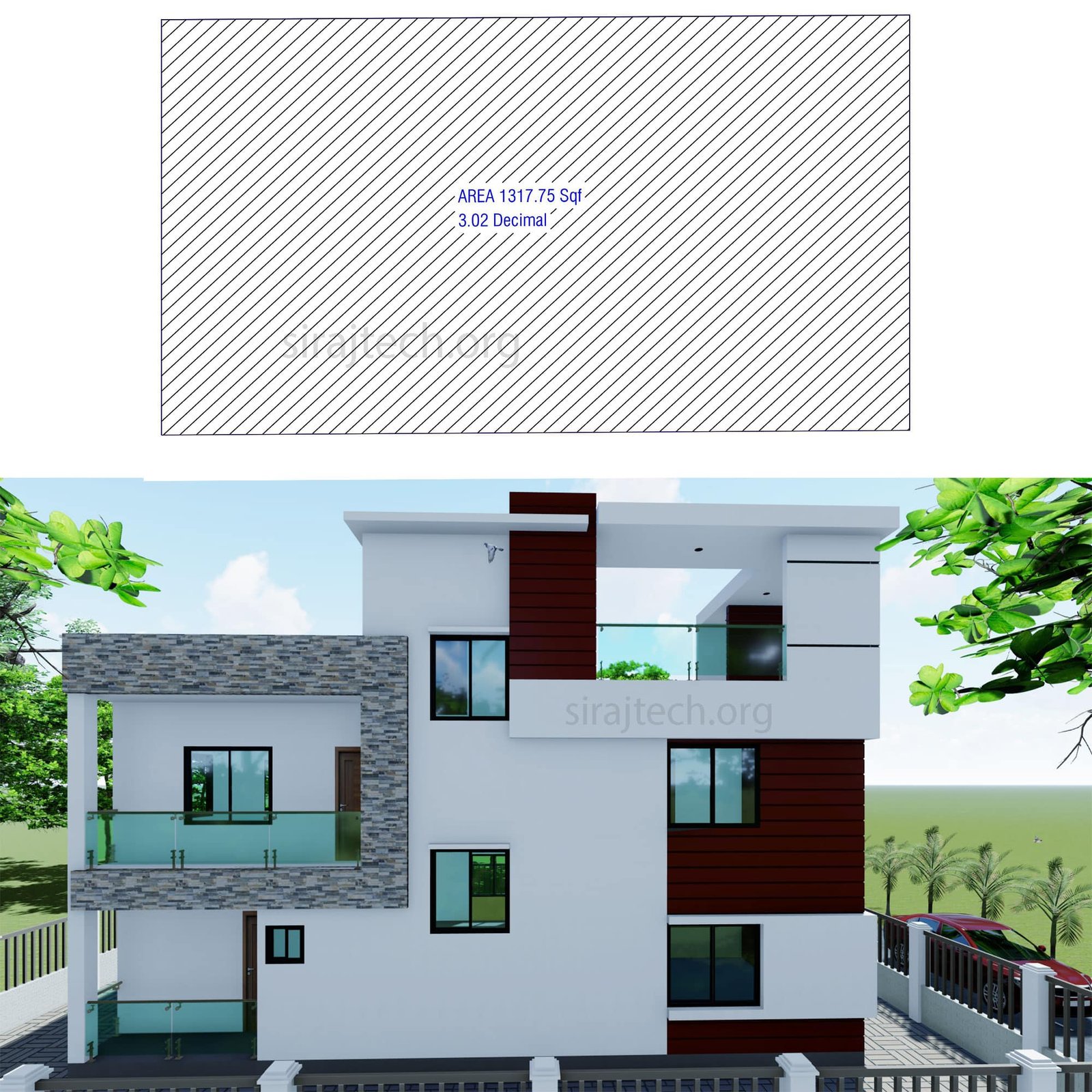 Duplex house in Bangladesh - চার রুমের ডুপ্লেক্স বাড়ি 4