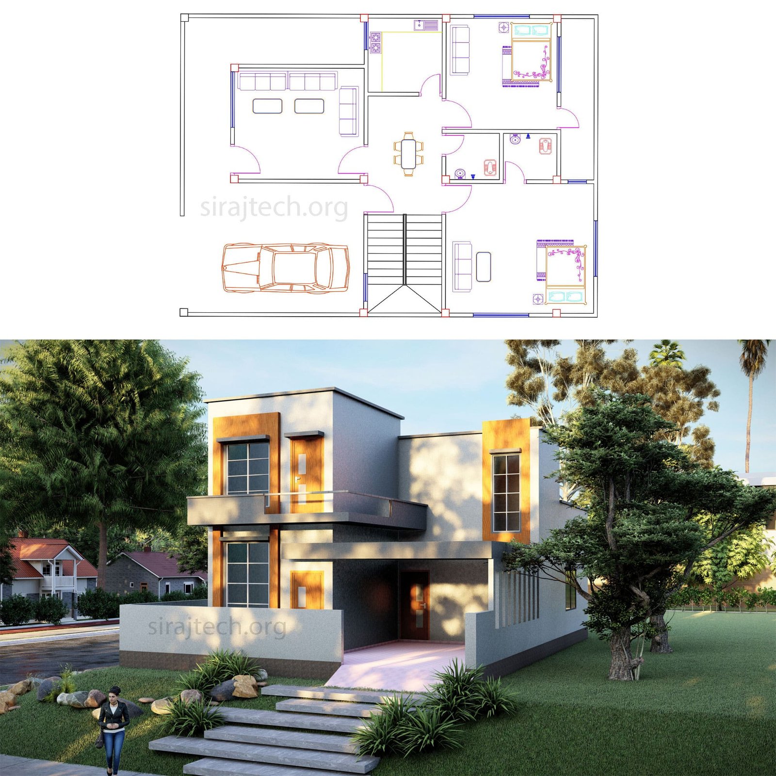 Best Duplex House Designs - আধুনিক ডুপ্লেক্স বাড়ির ডিজাইন 3