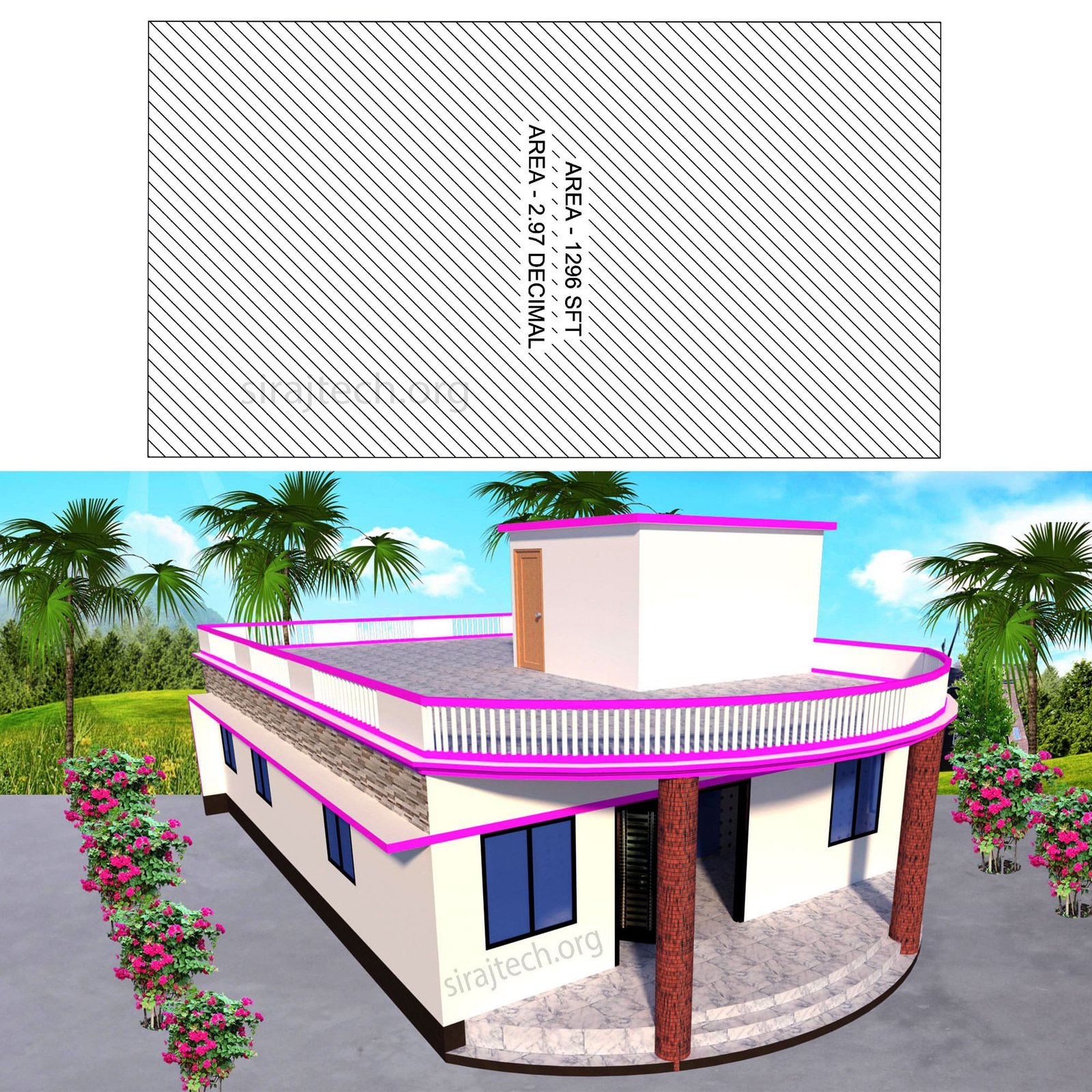 New model house plan - স্বপ্নের বাড়ির ডিজাইন 3
