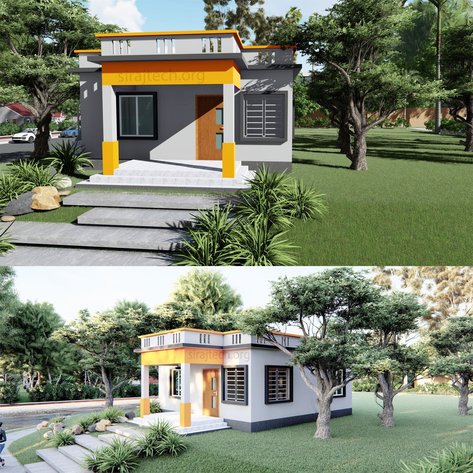 Low Cost House Design - আধুনিক ছোট ঘর নকশা ও ধারণা 5