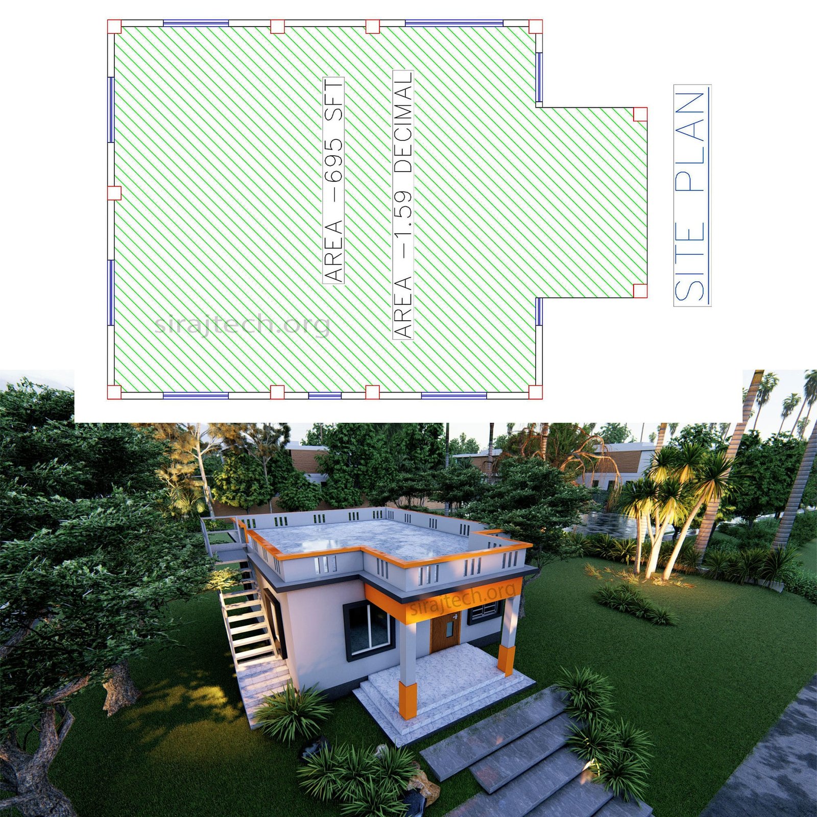 Low Cost House Design - আধুনিক ছোট ঘর নকশা ও ধারণা 3