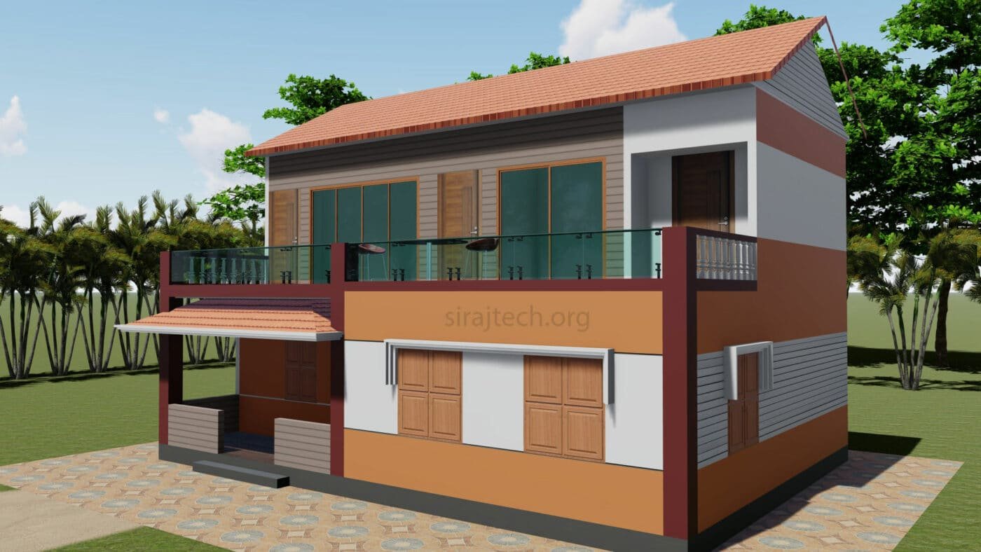Modern duplex house plans