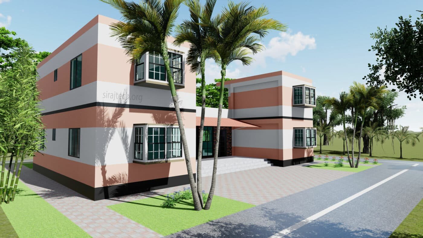 Two story u shaped house plans