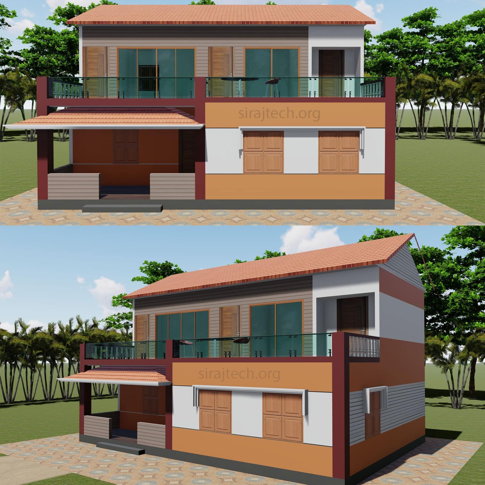 Duplex small house design - কম খরচে ডুপ্লেক্স বাড়ির ডিজাইন 5