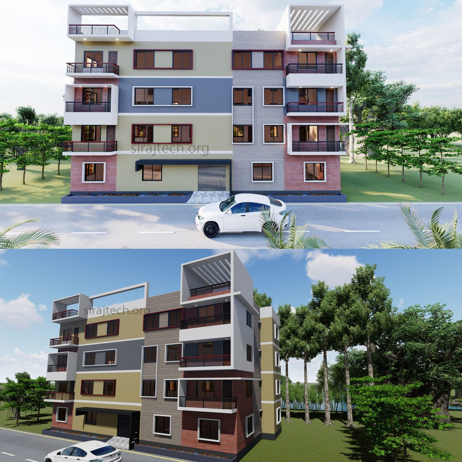Modern 4 story House Design- ৪ তলা বাড়ির ডিজাইন 5