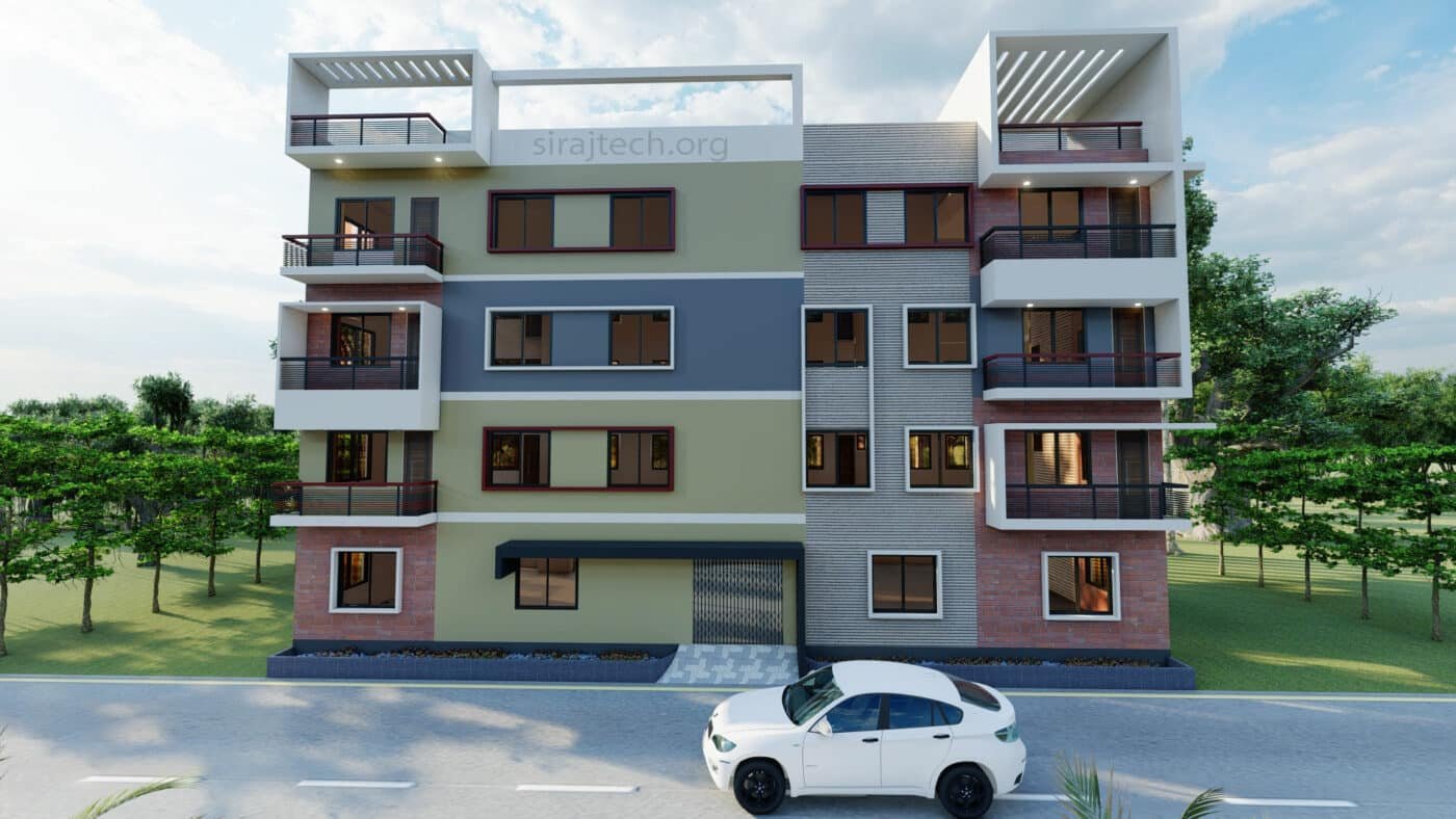 Modern 4 story House Design