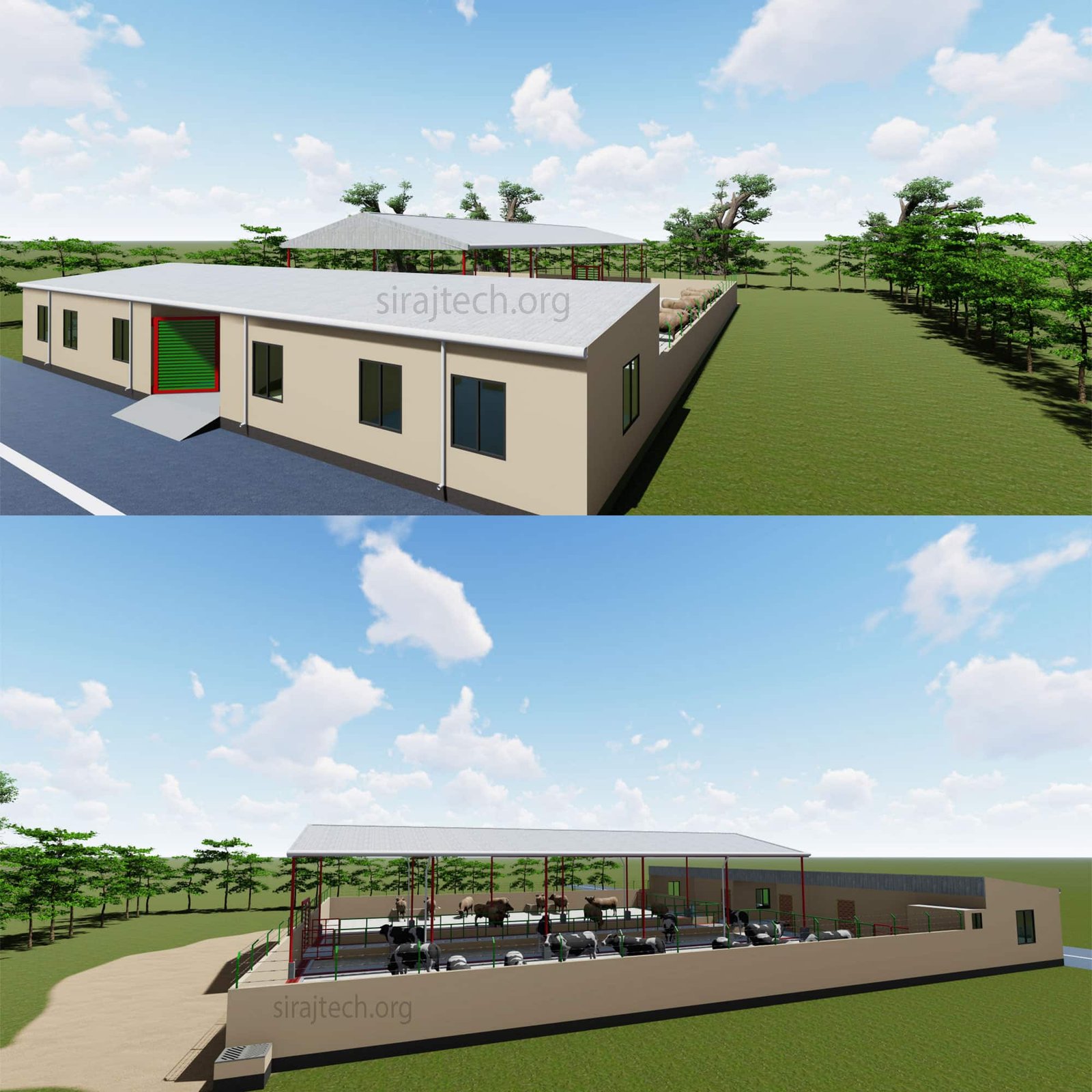 Small dairy farm design - আধুনিক গরুর শেড ডিজাইন 5
