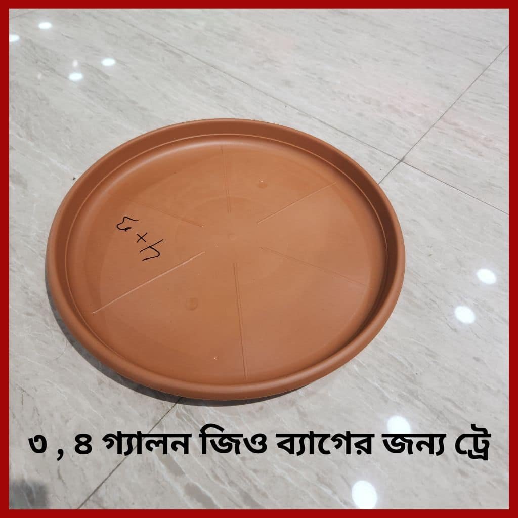 Plastic Tray For Indoor plant - Small Geo Pot Tray 3