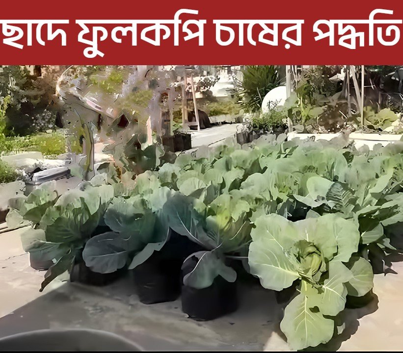How to grow cauliflower on the roof - ছাদে ফুলকপি চাষের পদ্ধতি।