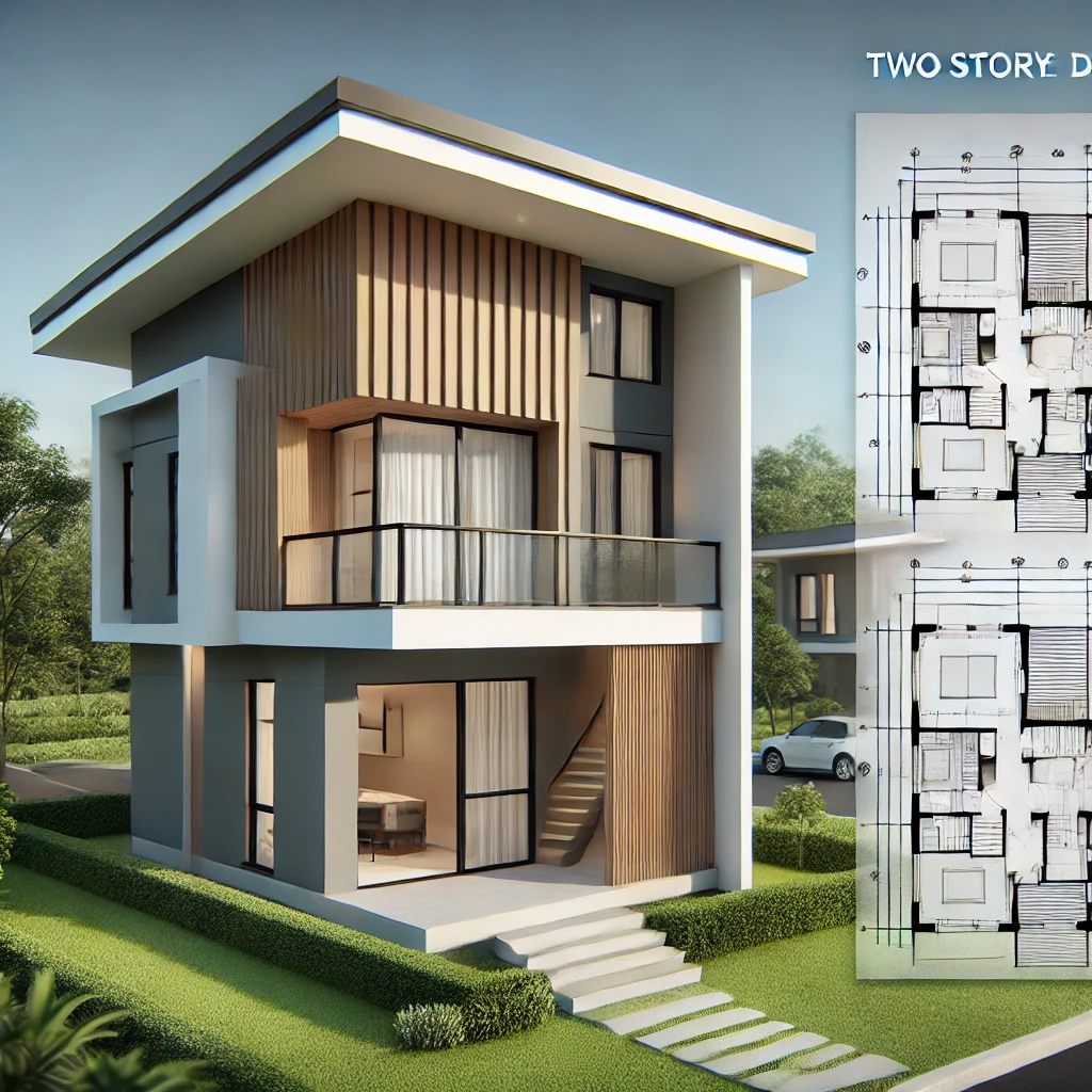 Duplex House Plan - Two Storey House Design | দোতলা বাড়ি 2