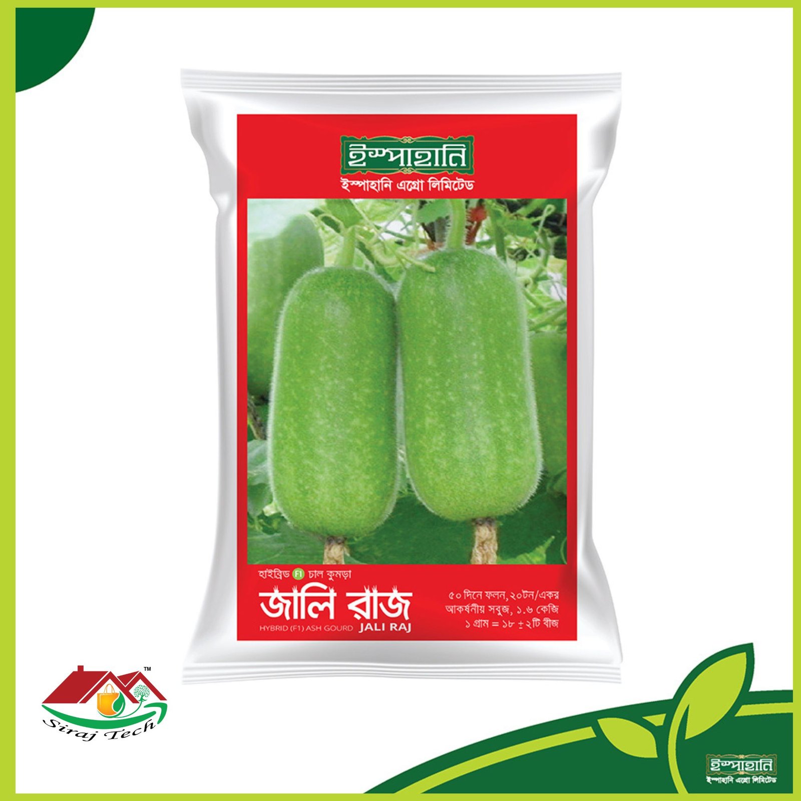 Jali Raj Ash Gourd Seed - জালিরাজ চালকুমড়া বীজ