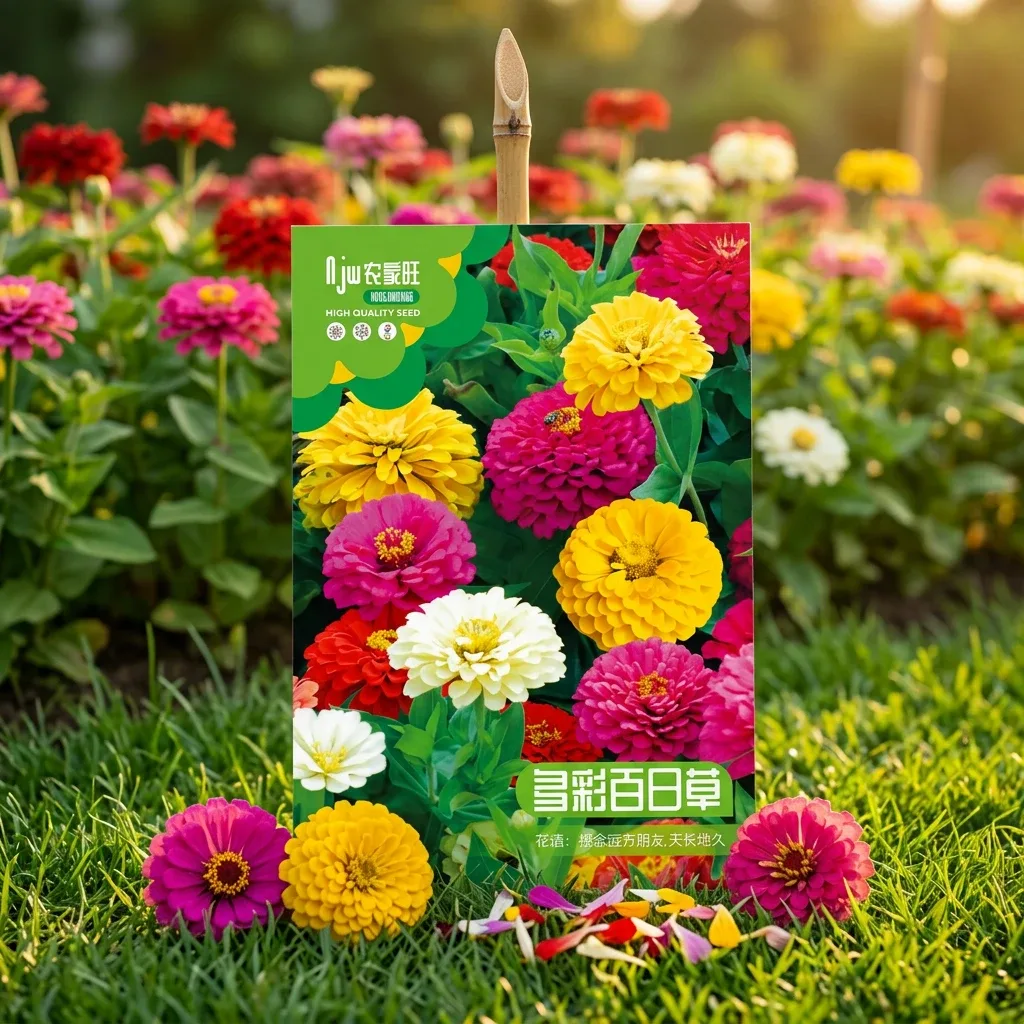 Mix Color Zinnia- মিক্স জিনিয়া ফুলের বীজ