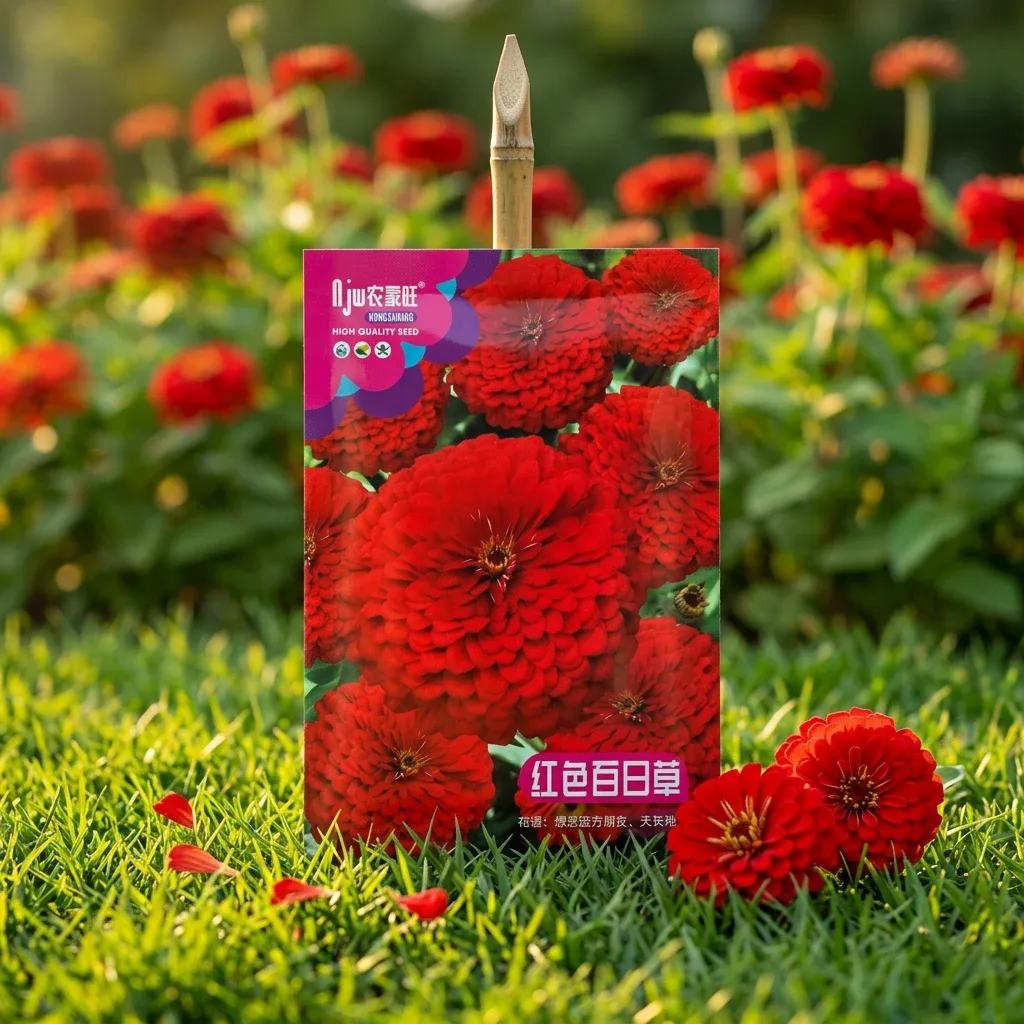 Red Zinnia- লাল জিনিয়া ফুলের বীজ