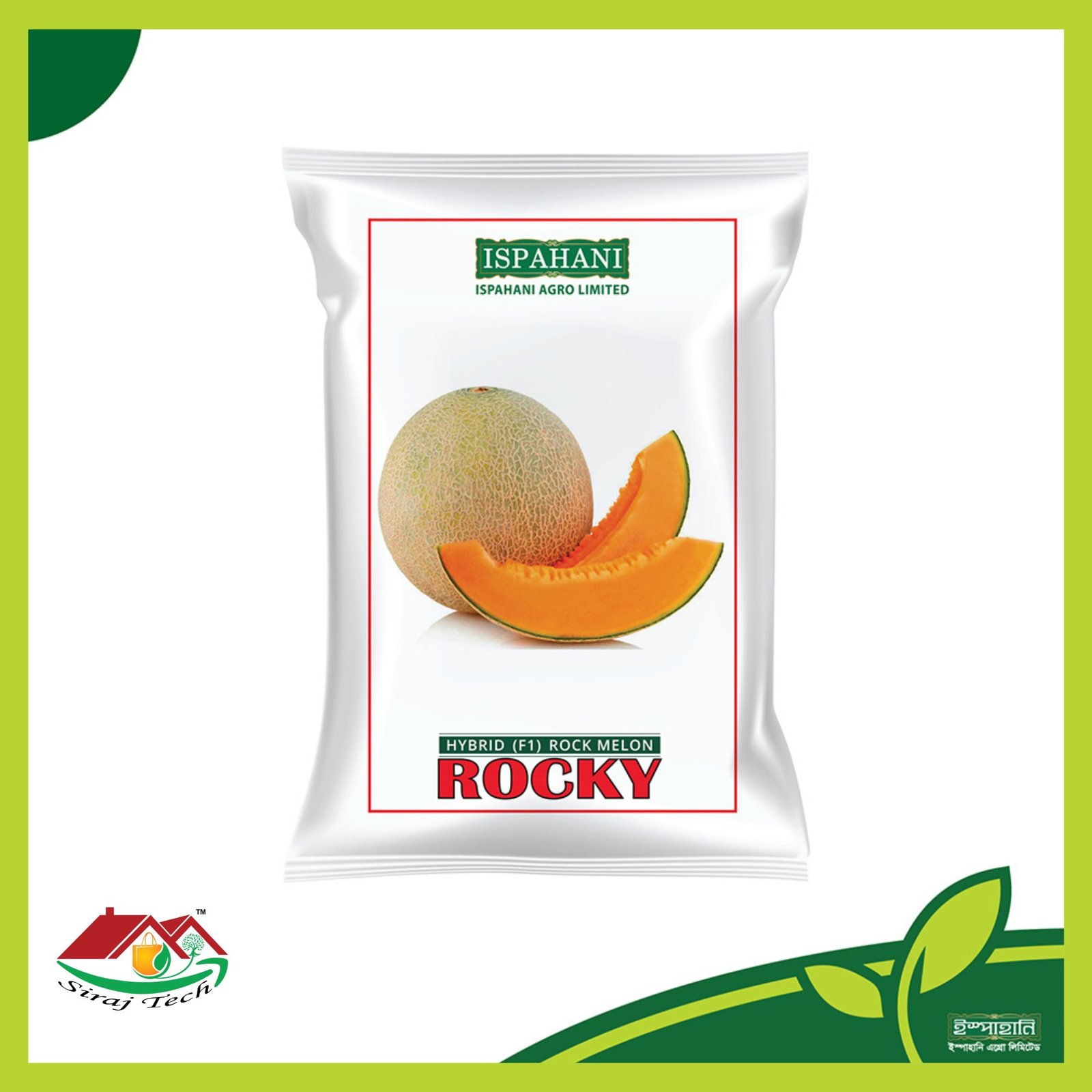 Rocky Rock Melon - Hybrid F1 - রকি রক মেলন বীজ